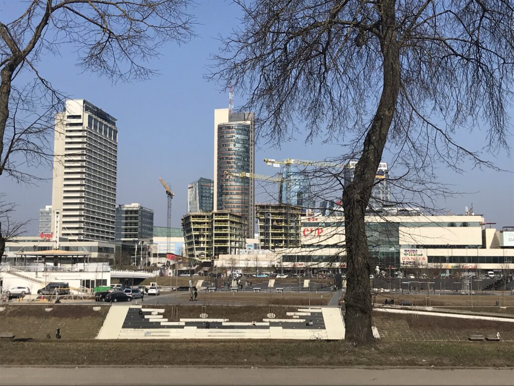 Artery (Konstitucijos pr. 18B) - Biroju centrs - būvdarbu attēli