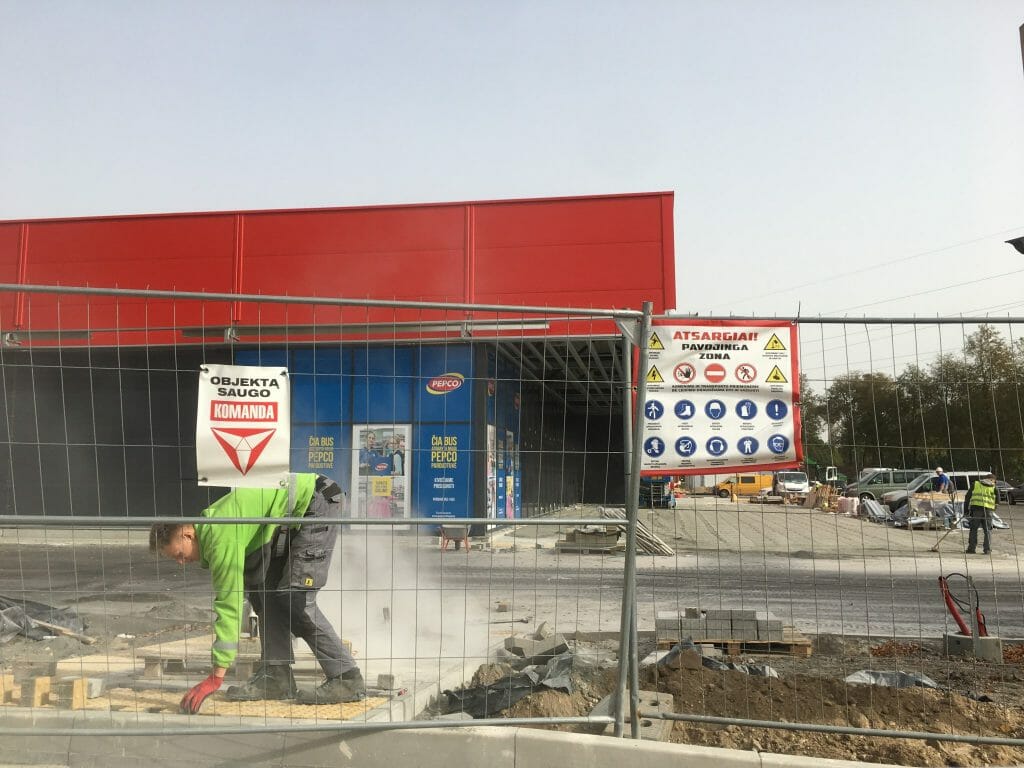 Rimi Varžupio g. (Varžupio g. 1) - Food store - construction photos