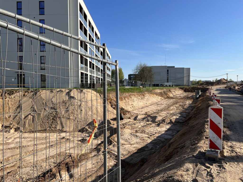 Karaliaučiaus g. atkarpa, Vištyčio g., J. Bretkūno g. atkarpa (Karaliaučiaus g., Vištyčio g., J. Bretkūno g.) - Bike path, Street - construction photos