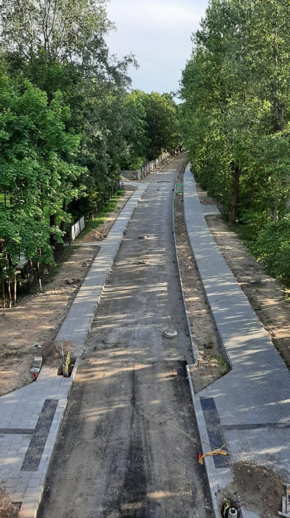Neries kairiosios krantinės 1 etapas (B atkarpa) (Sluškų g., P. Vileišio g.) - Jalgrattatee, Promenaad - ehituse fotod
