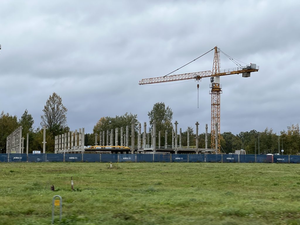 Kauno oro uosto daugiaaukštė aikštelė (Oro uosto g. 4) - Parking facility - construction photos