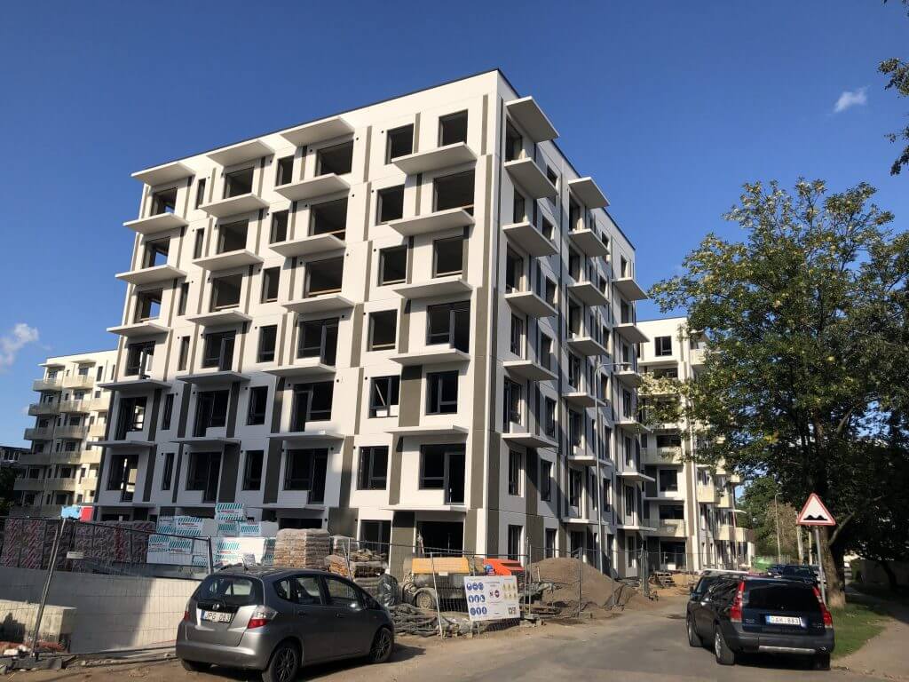 Namų pynės (Tuskulėnų g. 33) - Multi apartment - construction photos