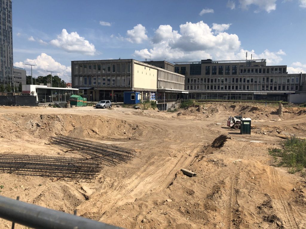 Artery (Konstitucijos pr. 18B) - Biroju centrs - būvdarbu attēli