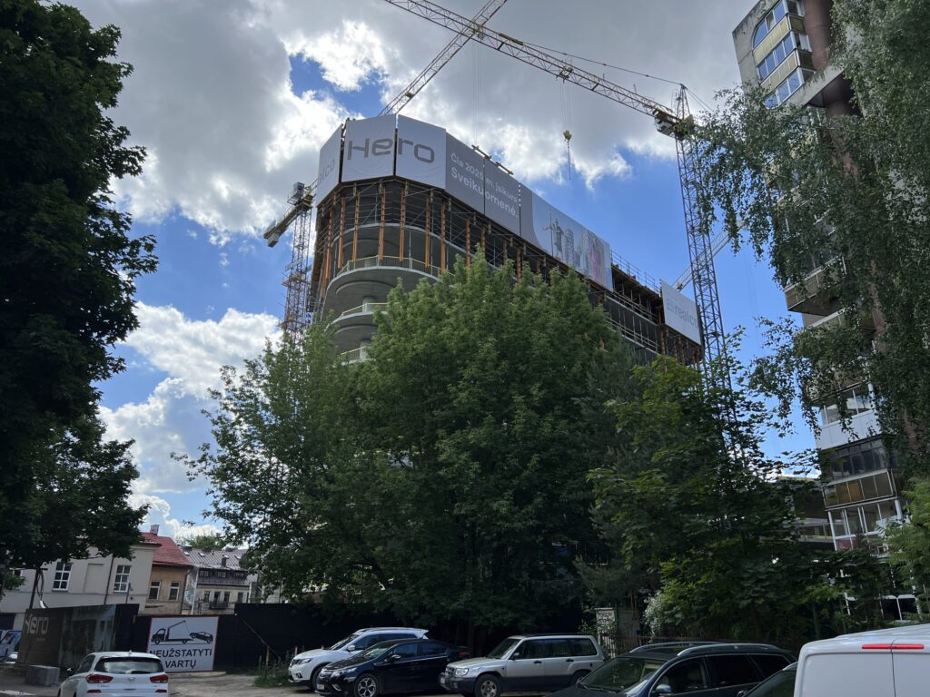 HERO (Lvivo g. 21) - Office center - construction photos