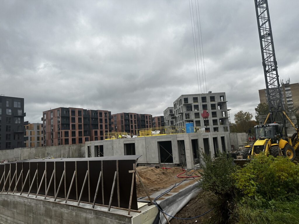 Vilnelės skverai 2 etapas (Manufaktūrų g. 7) - Multi apartment - construction photos