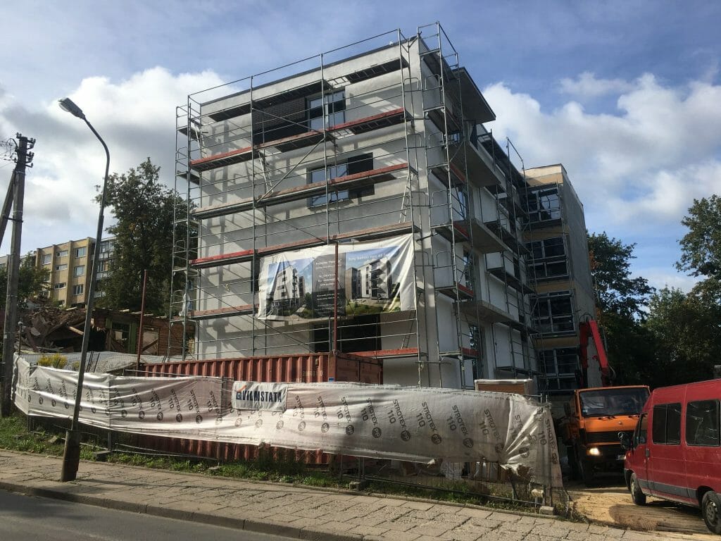 Pa Nauja (Panevėžio g. 23) - Multi apartment - construction photos