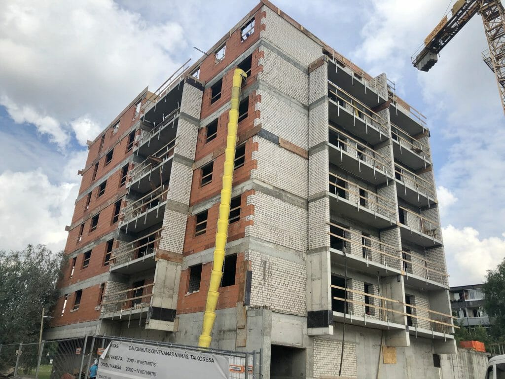 Taikos 55A (Taikos pr. 55A) - Multi apartment - construction photos