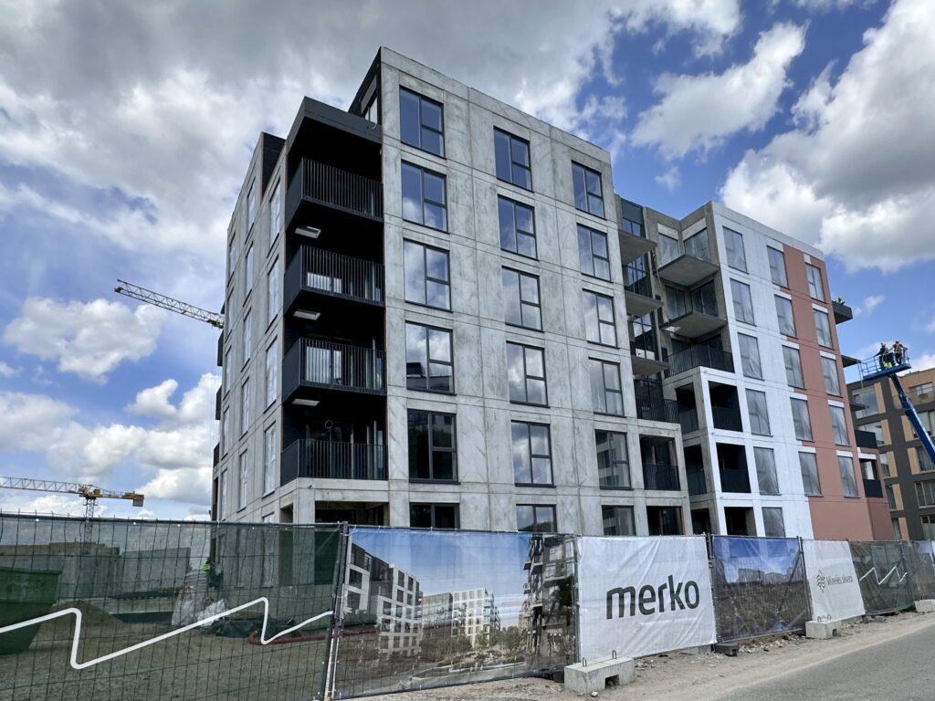 Vilnelės skverai 2 etapas (Manufaktūrų g. 7) - Multi apartment - construction photos