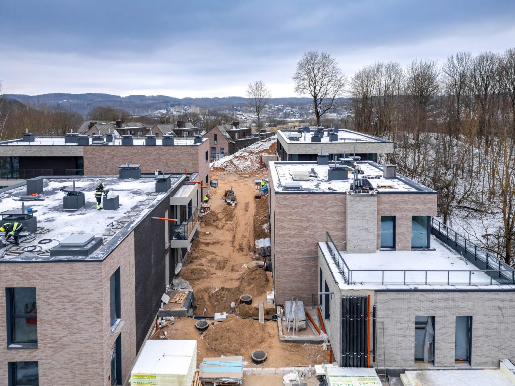 Užupio personos (Filaretų g. 25) - Multi apartment - construction photos