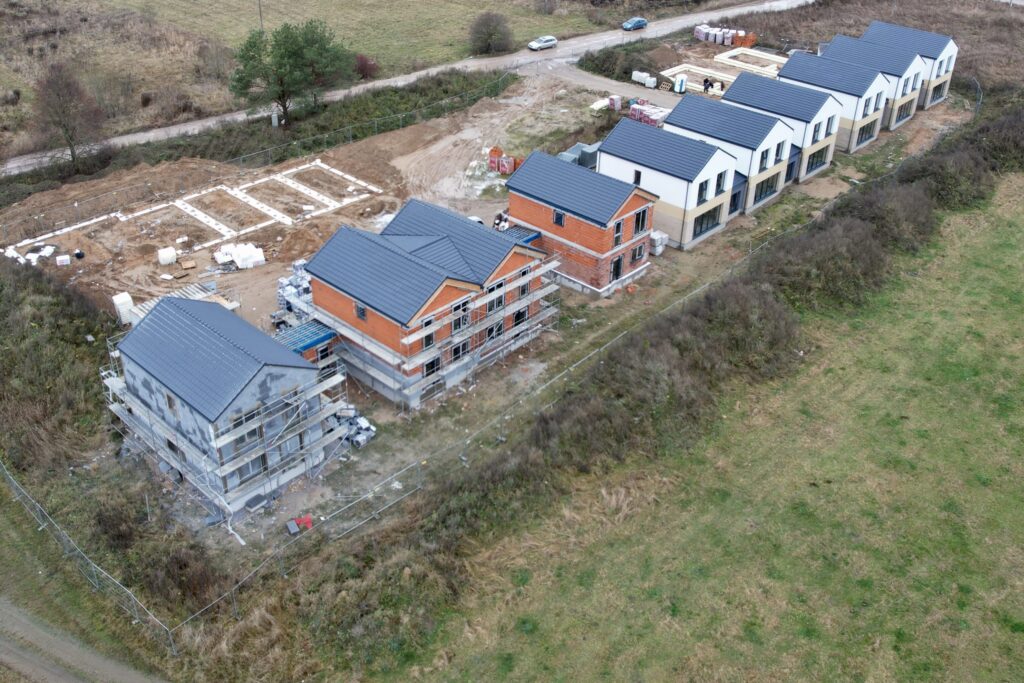 Kalnėnų namai (Keltų g. 10, 12, 18) - Row housing - construction photos