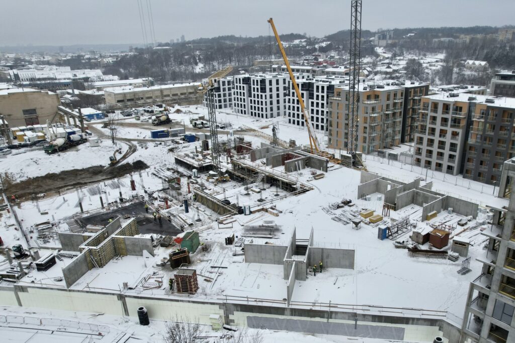 Vilnelės skverai 2 etapas (Manufaktūrų g. 7) - Multi apartment - construction photos