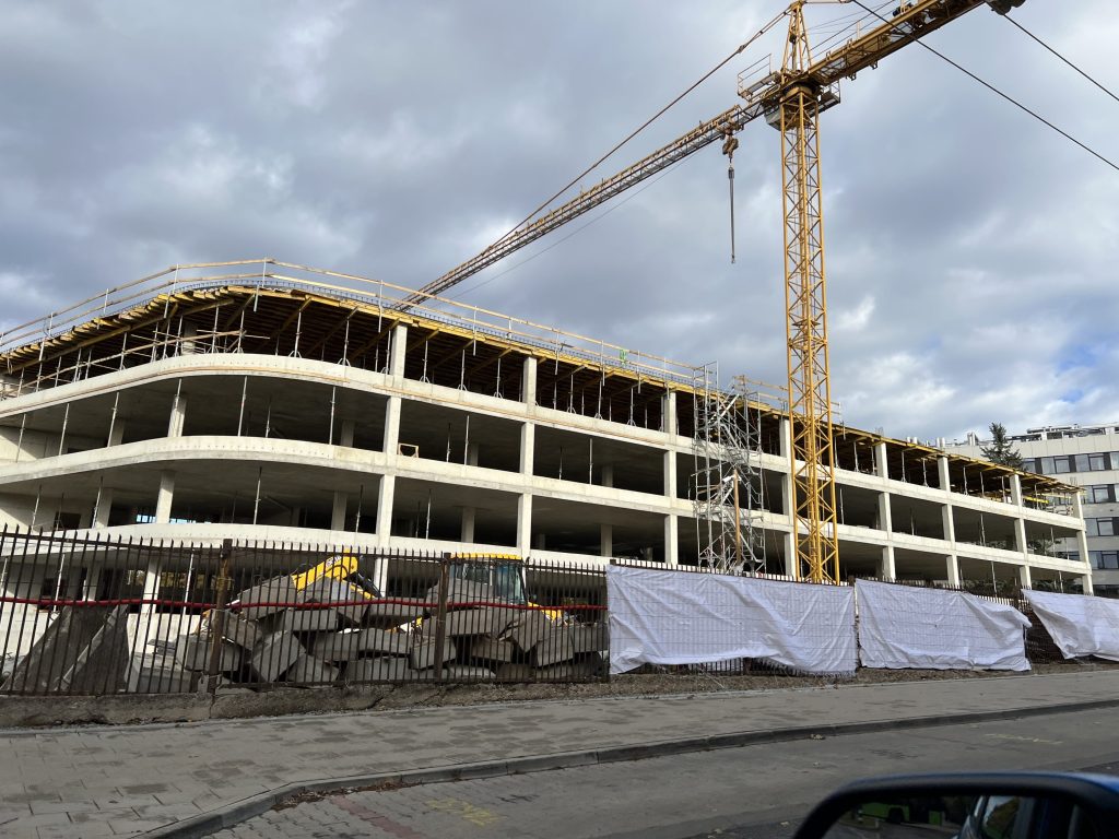 Automobilių saugykla (Aikštelė Nr. 1) (Eivenių g. 2) - Parking facility - construction photos