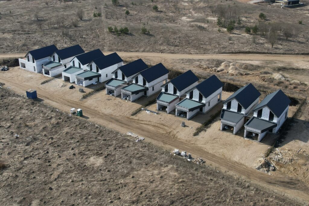 Marianos Veriovkinos g. namai (Marianos Veriovkinos g. 2, 4, 6, 8, 10, 12, 14, 16) - Row housing - construction photos