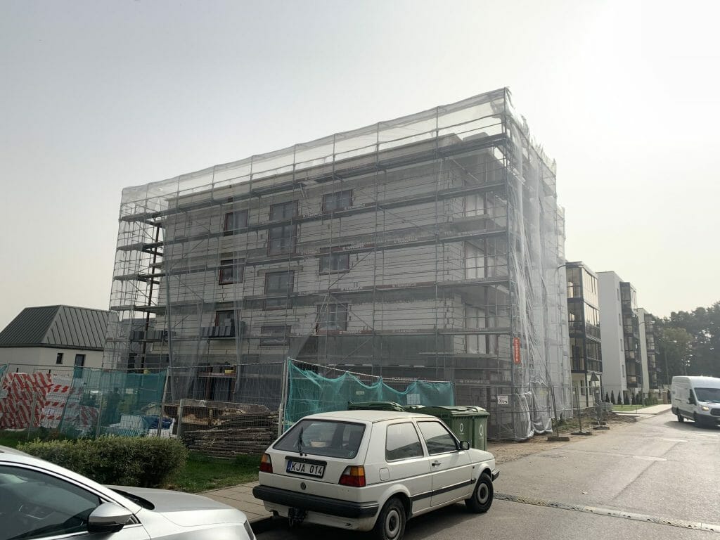 Lampėdžio takas 1 etapas (Įkalnės aklg.) - Multi apartment - construction photos