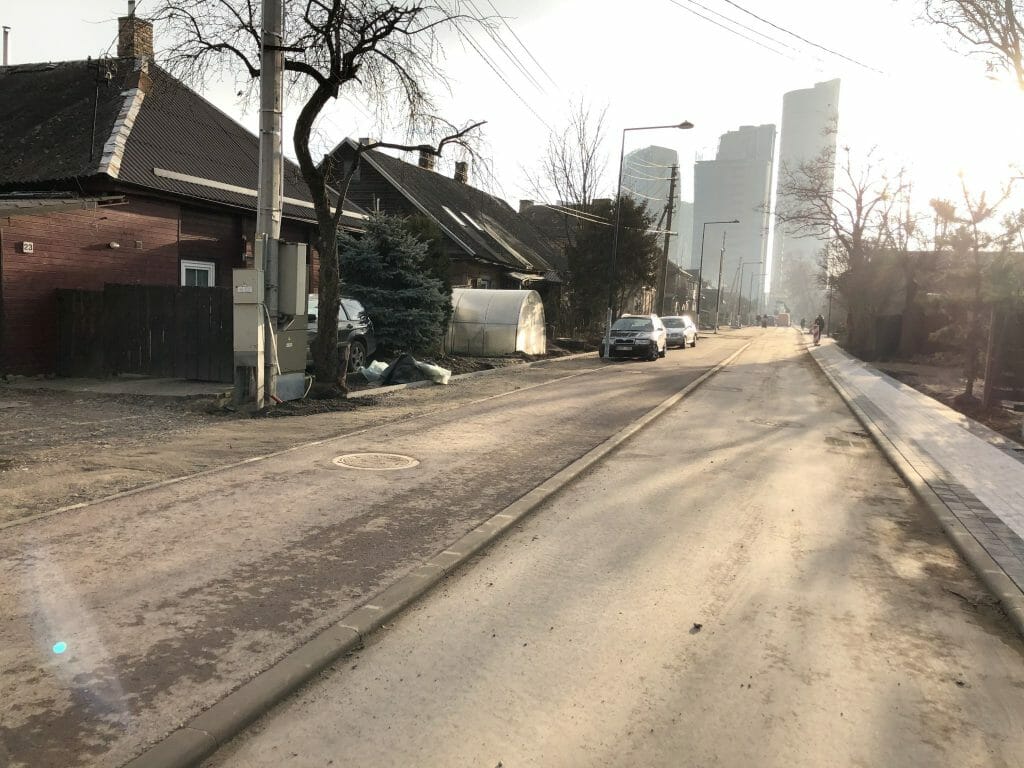Giedraičių ir S. Fino g. (Giedraičių g.) - Bike path, Street - construction photos