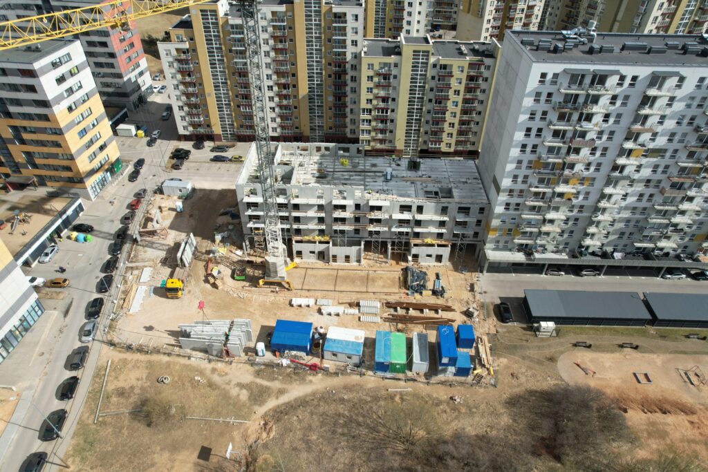 Smilgos 2 etapas (Perkūnkiemio g. 49) - Multi apartment - construction photos