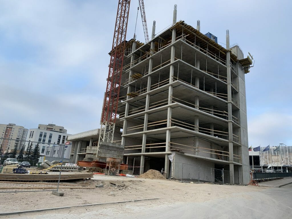 Ateities Trio verslo centras (Ateities g. 29) - Office center - construction photos