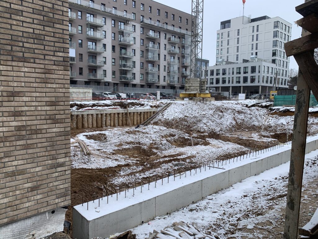 Kernavės aveniu 3 etapas (Kernavės g. 16A) - Multi apartment - construction photos