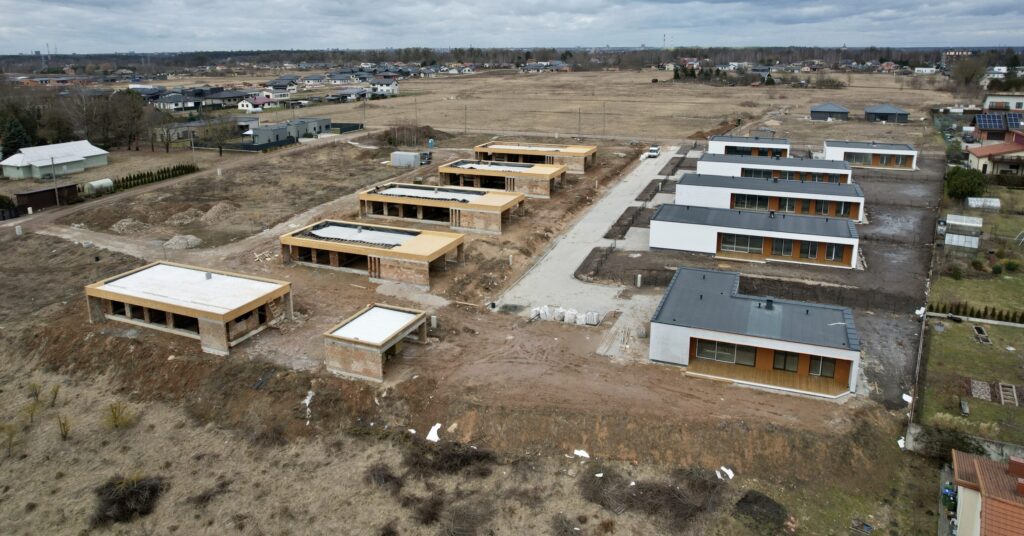 Garšvės slėnis (Pagaršvio aklg. ) - Private house community - construction photos