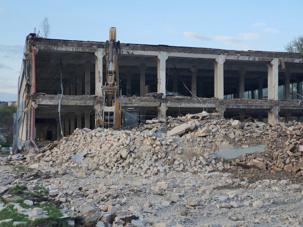 Remarco 1 etapas (Drujos g. 2) - Food store, Office center - construction photos