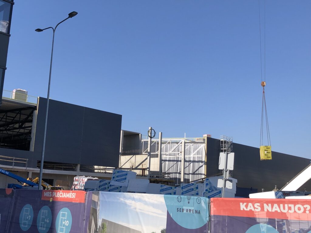 SEB arenos plėtra (Ąžuolyno g. 7) - Sports arena - construction photos