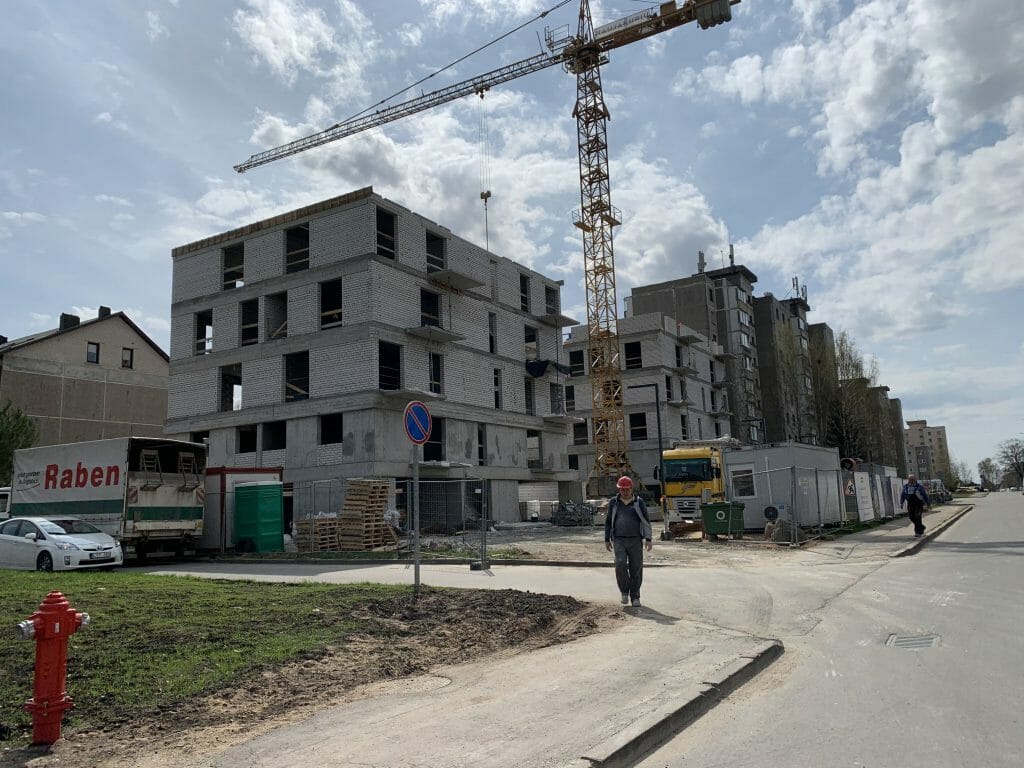 Naujakurių namai (Naujakurių g. 94) - Multi apartment - construction photos