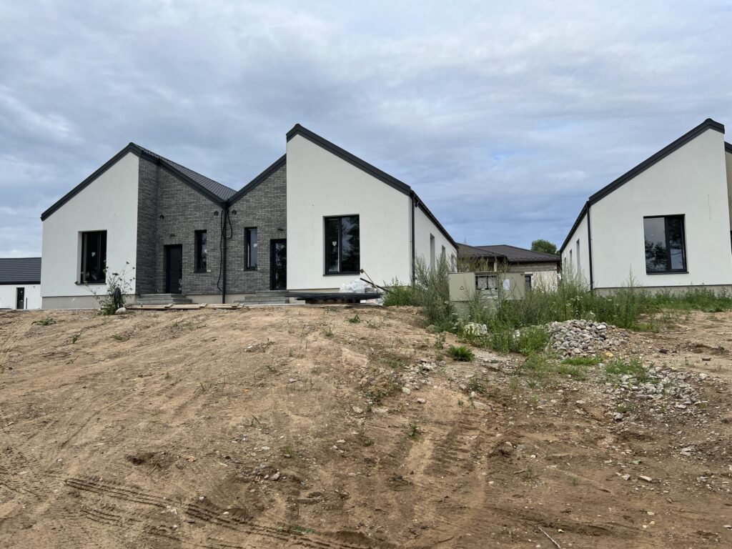 Vorupės namai (Papiškių g., Vorupės g.) (Vorupės g. 66, 68, 74, 76, Papiškių g. 45, 47, 49, 51) - Row housing - construction photos