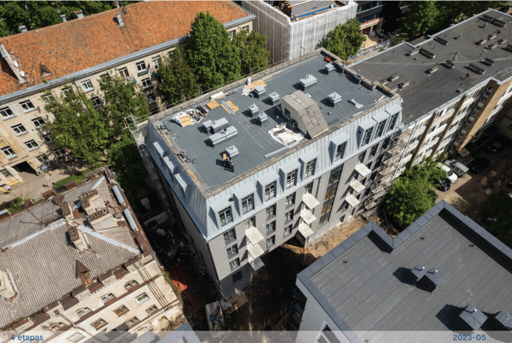 Baltas Lapas Mindaugo 4 etapas (Aguonų g. 17) - Multi apartment - construction photos