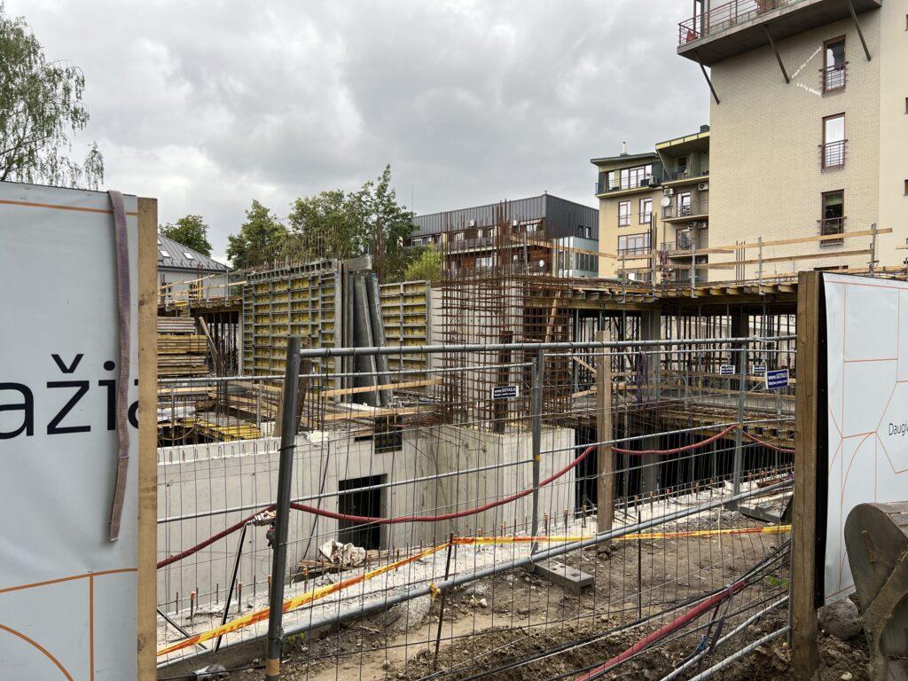 Kanso Sakalų 4 (Sakalų g. 4) - Multi apartment, Office center - construction photos