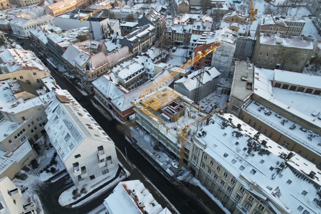 Lietuvos draudimo administracinis B10 (J. Basanavičiaus g. 10) - Multi apartment, Office center - construction photos