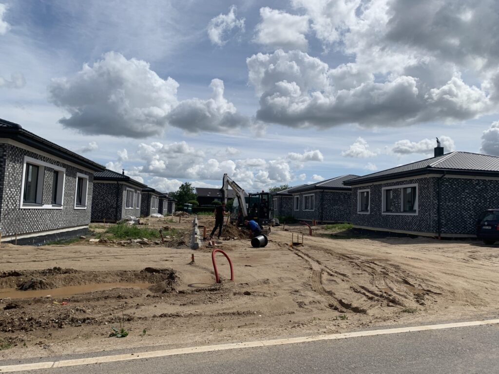 M. ir P. Šalčių g. 71 (M. ir P. Šalčių g. 71) - Private house community - construction photos