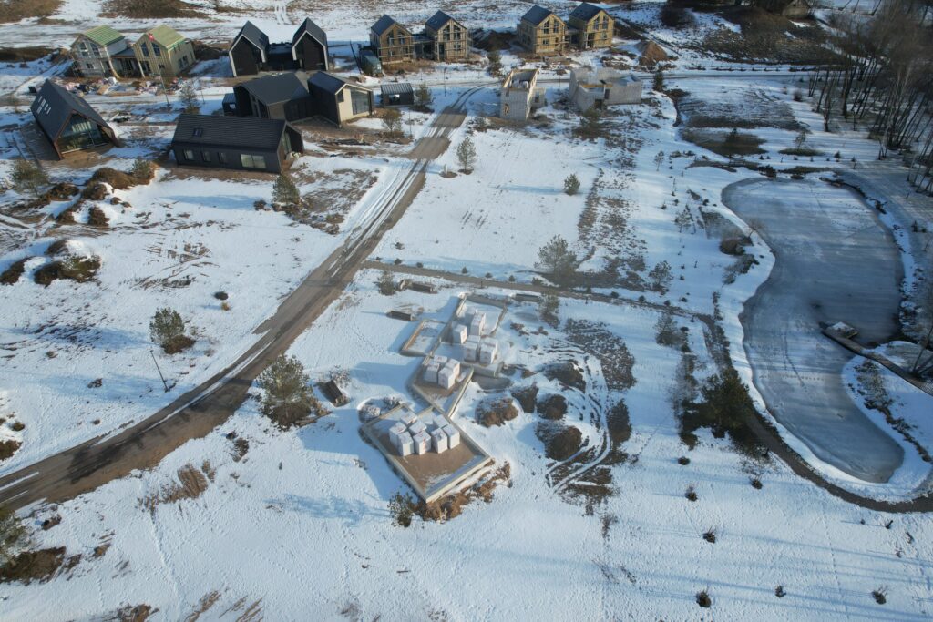 Versmių parkas (Versmių g. 2, 4, 6, 7, 8, 9, 10, 11, 12, 13, 15, 16, 17, 19 - 47) - Land plots, Private house community - construction photos