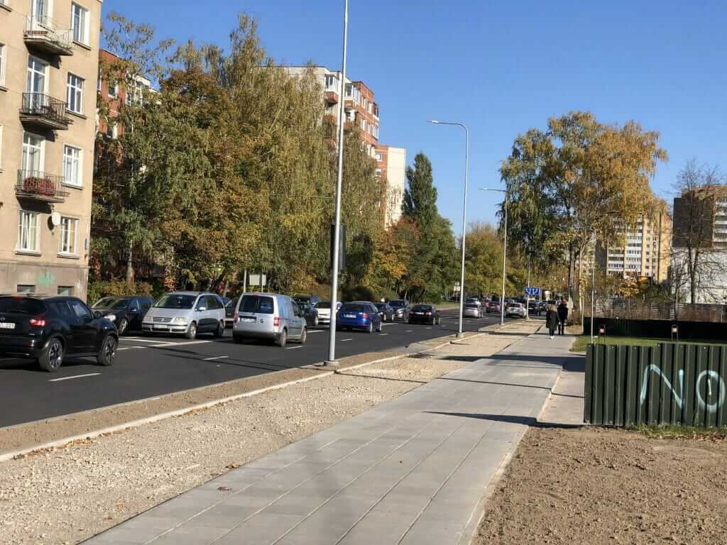 Žalgirio g. dviračių takas (Žalgirio g.) - Bike path - construction photos