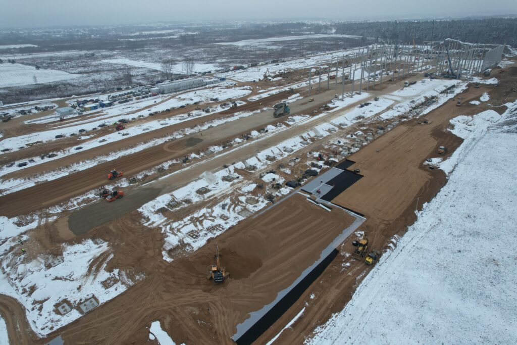 LIDL logistikos centras Jogėliškių g. 1 (Jogėliškių g. 1) - Warehouse / Distribution center - construction photos