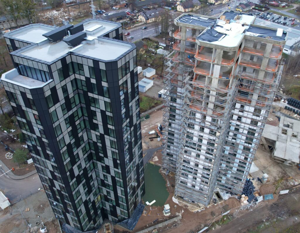 Kaunorama 1 etapas (A ir B namas) (A. Juozapavičiaus pr. 139A) - Multi apartment - construction photos