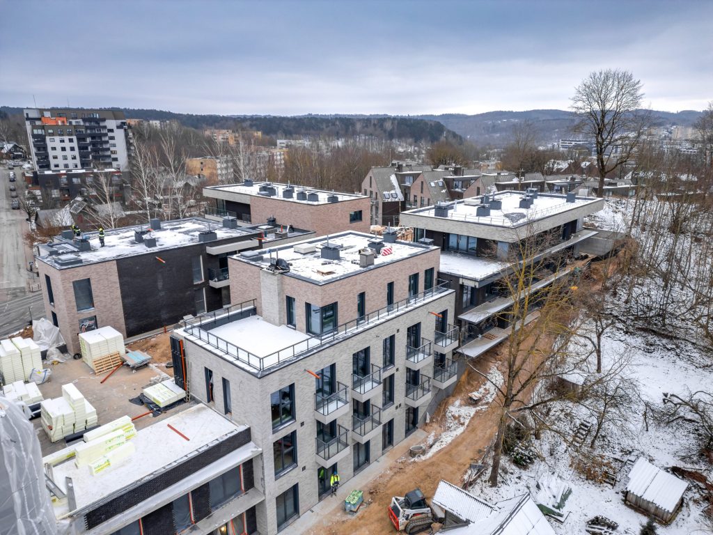 Užupio personos (Filaretų g. 25) - Multi apartment - construction photos