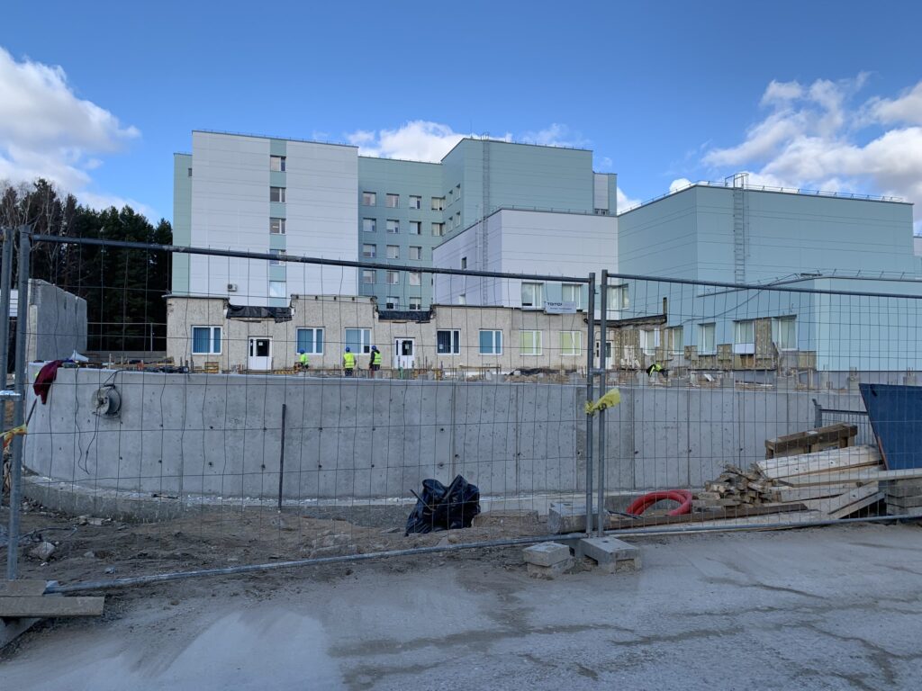 Klaipėdos jūrininkų ligoninės priėmimo – skubiosios pagalbos skyrius (Liepojos g. 45) - Hospital - construction photos
