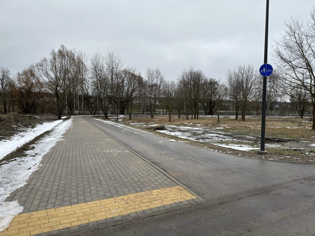 Dviračių takas nuo Švenčionių g. iki Panemunės tilto (Švenčionių g.) - Bike path - construction photos