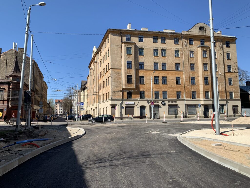 Augusta Deglava ielas, Avotu ielas, Lienes ielas un Jāņa Asara ielas krustojuma pārbūve (Augusta Deglava iela) - Ceļš - būvdarbu attēli