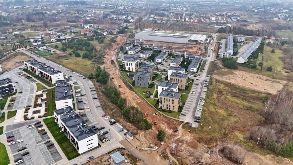 Gilužio g. (Gilužio g.) - Dviračių takas, Gatvė - statybų nuotraukos