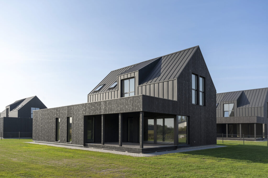 12 bičiulių (Aušros g. 1, 3, 5, 7, 9, 11, 13, 15, Pabalių k.) - Private house community - construction photos