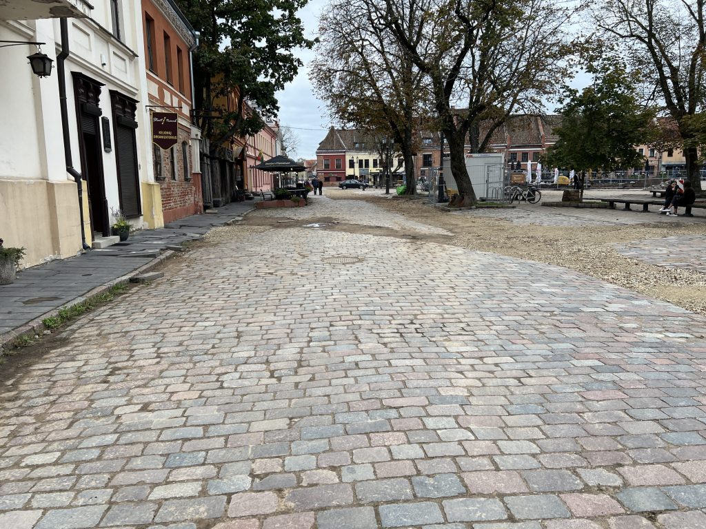 Kauno rotušės aikštė (Rotušės a.) - Square - construction photos