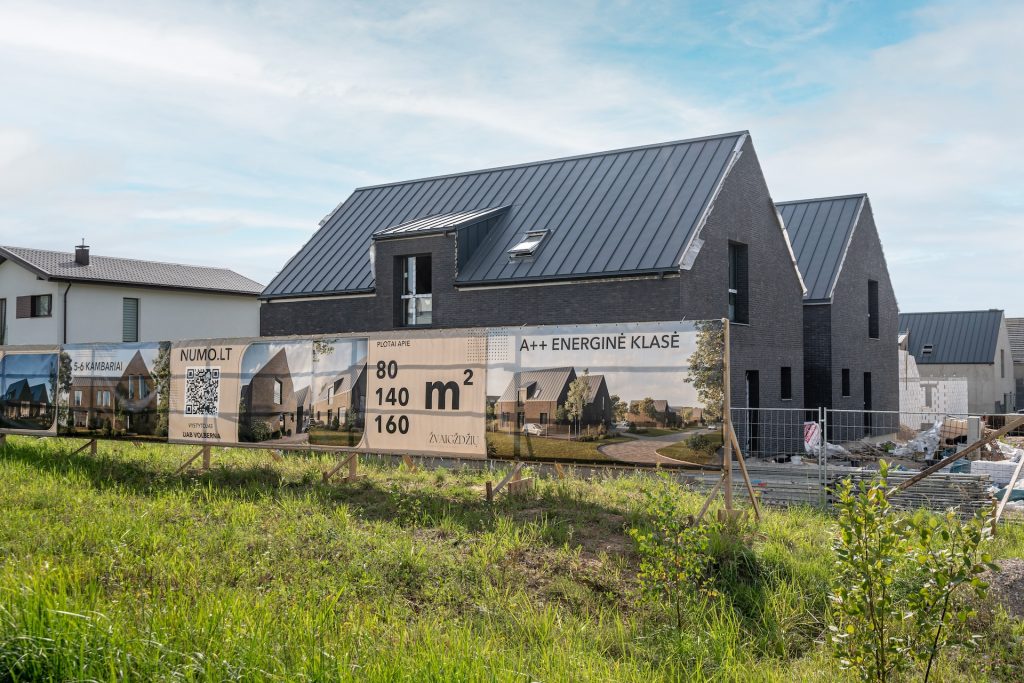 Žvaigždžių gatvės namai (Žvaigždžių g. 2, 4, 6, 8) - Private house community - construction photos