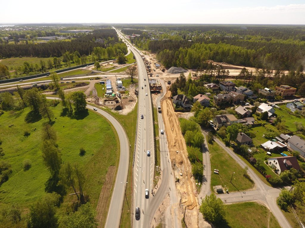 Dienvidu tilta IV kārta I posms (Jāņa Čakstes gatve) - Bike path, Pedestrian path, Road - construction photos