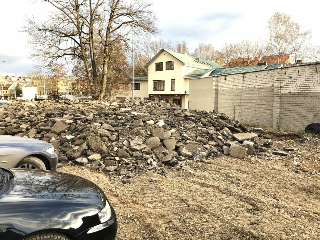 Sąvaržėlė (Konstitucijos pr. 14A) - Office center - construction photos