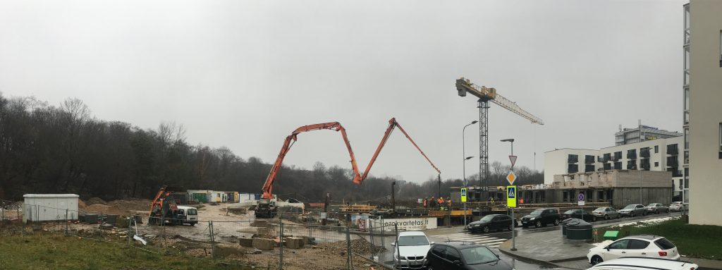 Ozo kvartetas (Jurgio Lebedžio g. 9) - Multi apartment - construction photos