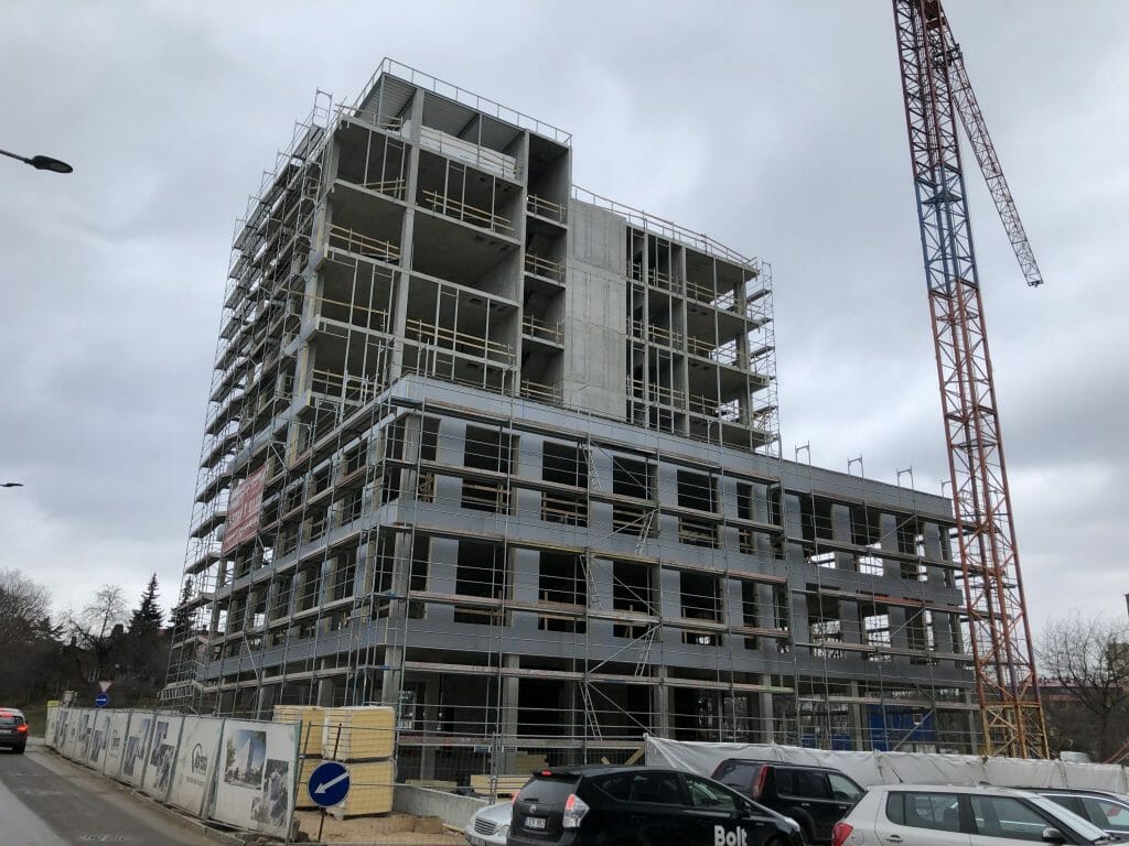 Žalgirio 94 (Žalgirio g. 94) - Office center - construction photos