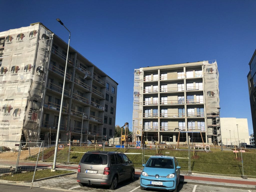 Martyno namai 2 (M. Mažvydo g. 25, 27, L. Rėzos al. 6) - Multi apartment - construction photos