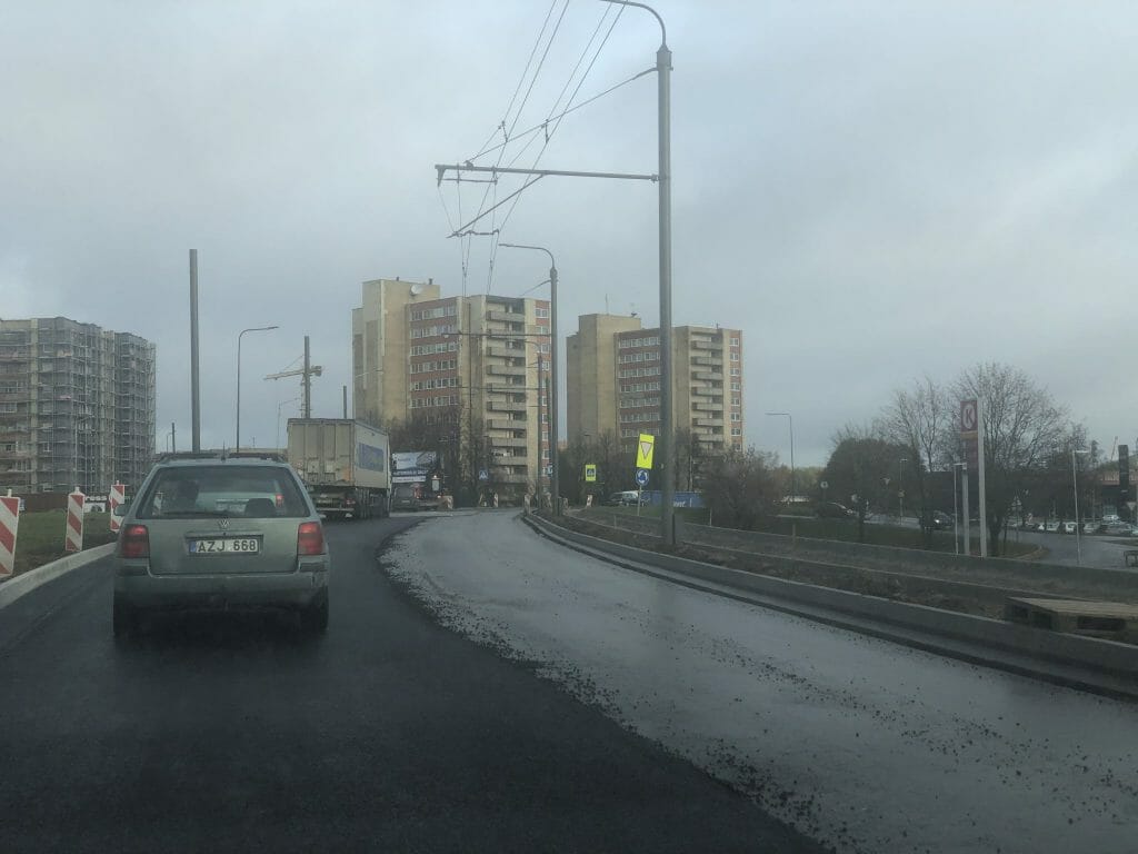 Pramonės pr. atnaujinimas (Pramonės pr.) - Bike path, Street - construction photos