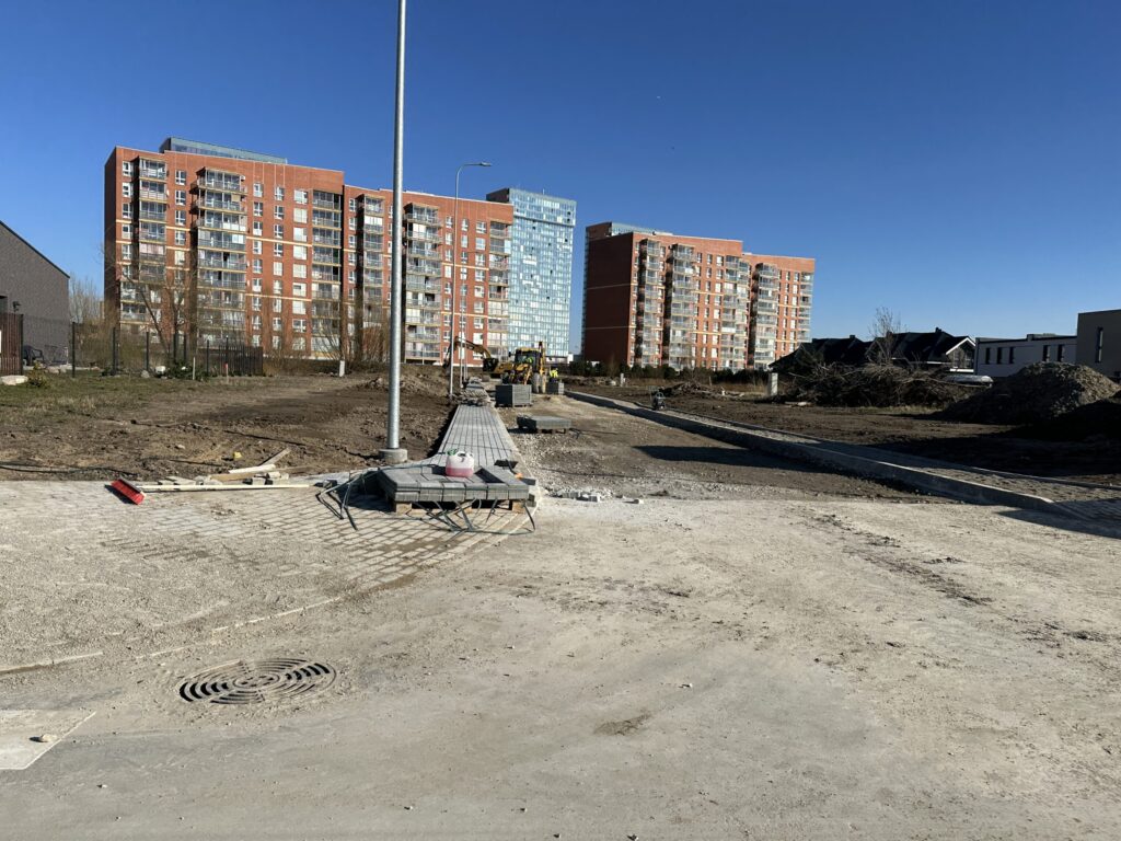 Karlskronos, Irklų, Kurėnų, Jachtų, Škunų, Kapitonų, Jungų gatvių įrengimas (Karlskronos g., Irklų g., Kurėnų g., Jachtų g., Škunų g., Kapitonų g., Jungų g.) - Street - construction photos